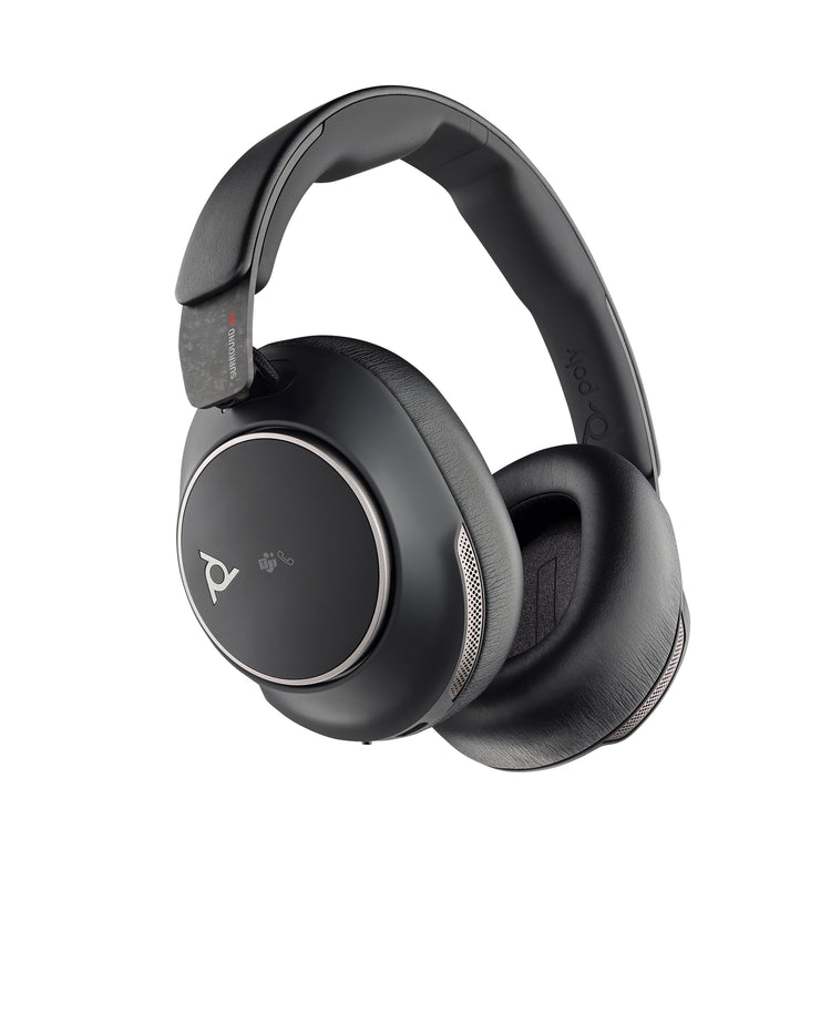 Poly Voyager Surround 80 UC Microsoft Teams Certified USB-C Headset +USB-C/A Adapter Sans fil Arceau Musique/Quotidien USB Type-C Bluetooth Noir - Image 1