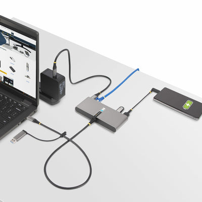 StarTech.com 5G2A1SGBB-USB-C-HUB station d'accueil Avec fil USB 3.2 Gen 1 (3.1 Gen 1) Type-C Gris - Image 8