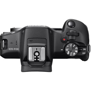 CANON EOS R100 + RF-S 18-45mm F4.5-6.3 IS STM Kit MILC 24.1 MP CMOS 6000 x 4000 pixels Black (6052C012) - Cartouches Certifiees