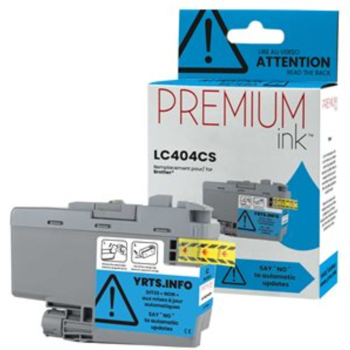 Compatible BROTHER LC404CS Cyan Inkjet Cartridge Premium Quality - Cartouches Certifiées