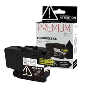 Compatible BROTHER LC406XLBKS Black Inkjet Cartridge Premium Quality - Cartouches Certifiées