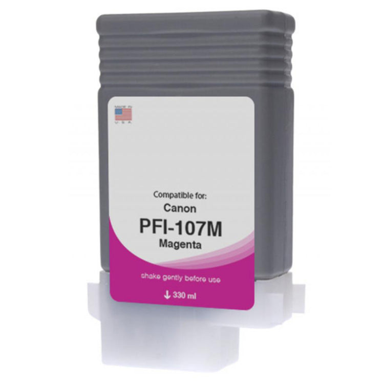 Compatible CANON PFI-107 130ml (6707B001) Magenta Inkjet Cartridge Premium Quality - Cartouches Certifiées