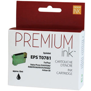 Compatible EPSON T078 (T078120) Black Inkjet Cartridge Premium Quality - Cartouches Certifiées