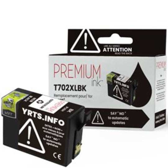 Compatible EPSON T702XL (T702XL120) Noir Cartouche à Jet d'encre Qualité supérieure