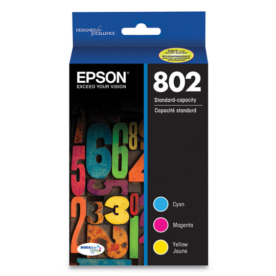 EPSON T802 (T802520-S) Couleur Originale Cartouche à Jet d'encre
