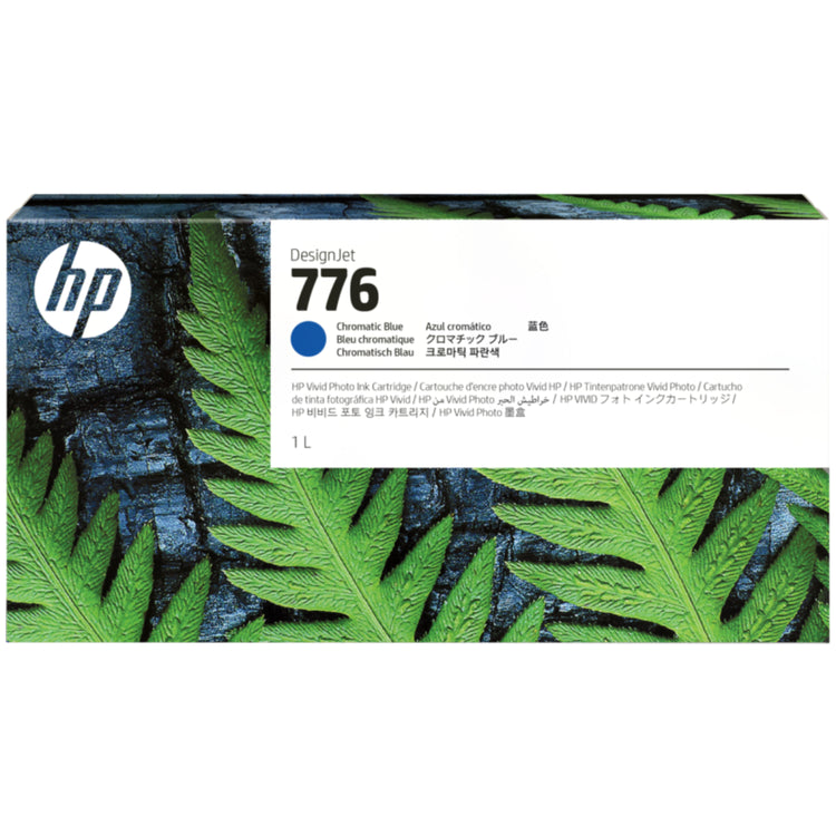 HP 776 - 1 liter (1XB04A) Chromatic Blue Original Inkjet Cartridge - Cartouches Certifiées