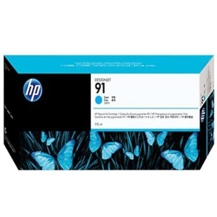 HP 91 775ml (C9467A) Cyan Original Inkjet Cartridge - Cartouches Certifiées