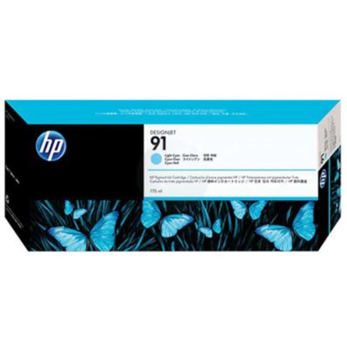 HP 91 775ml (C9470A) Light Cyan Original Inkjet Cartridge - Cartouches Certifiées