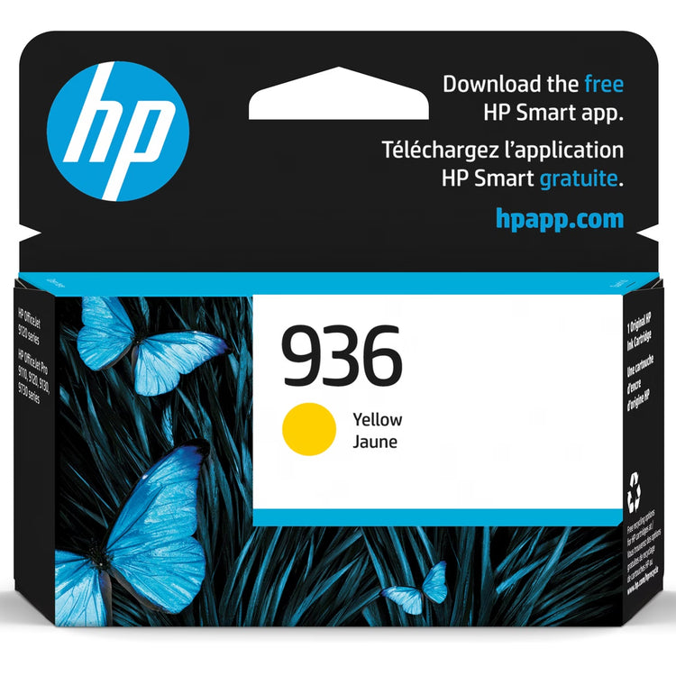 HP 936 (4S6V1LN) Yellow Original Inkjet Cartridge - Cartouches Certifiées
