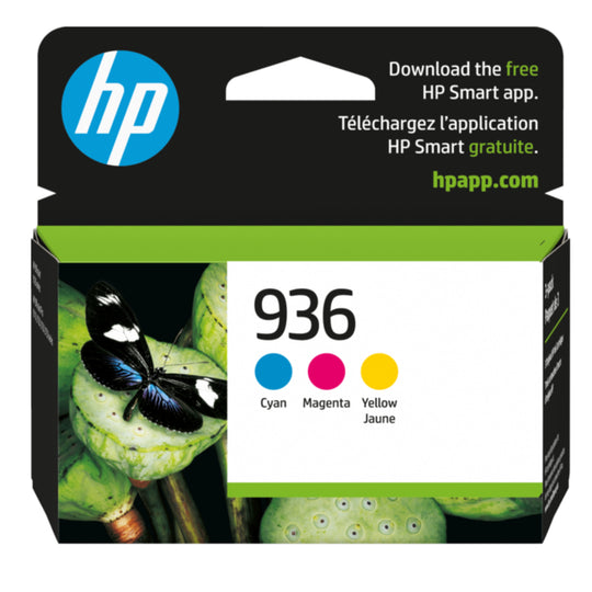 HP 936 (6C3Z3LN) Paquet de 3 Couleur Originale Cartouche à Jet d'encre