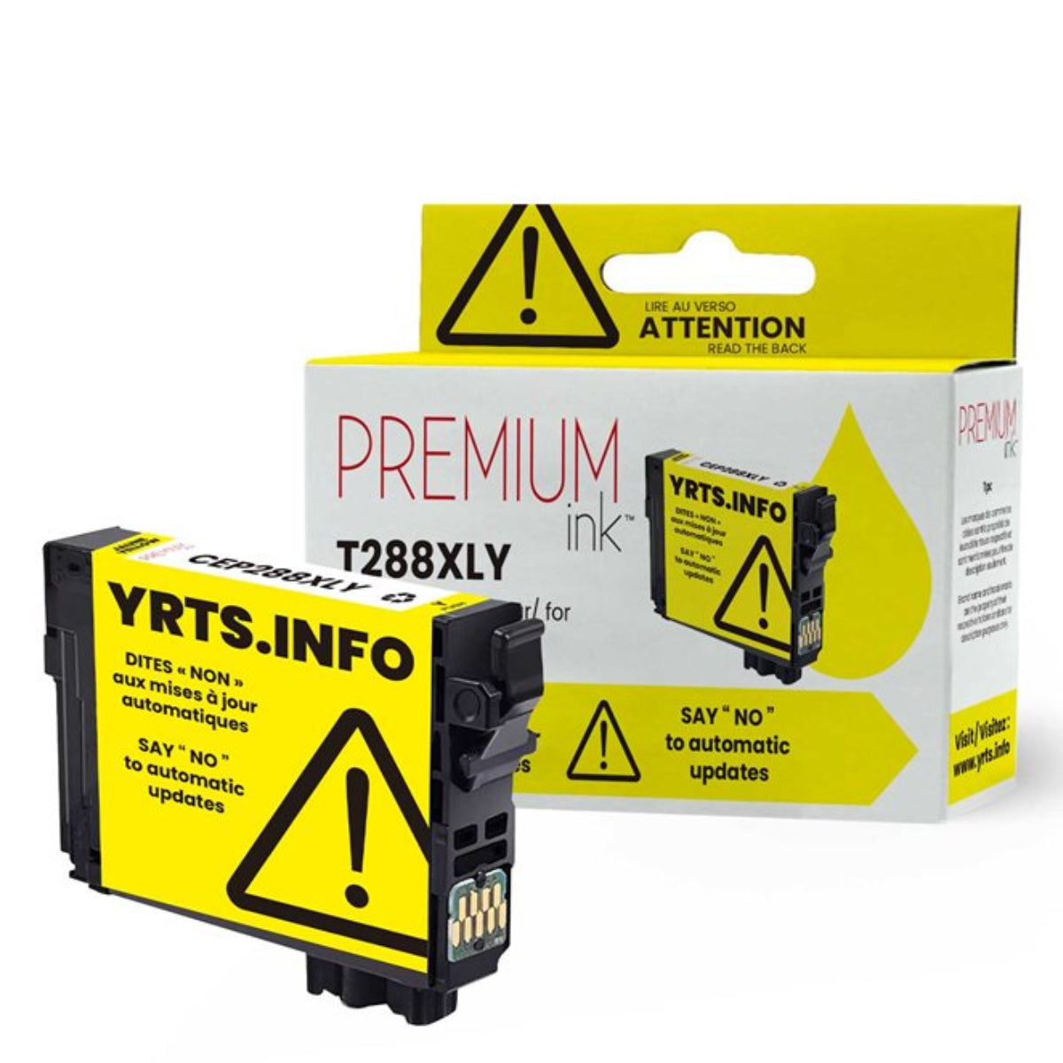 Compatible EPSON T288XL (T288XL420) Yellow Inkjet Cartridge Premium Quality - Cartouches Certifiées