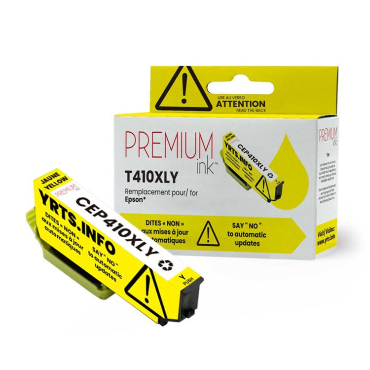 Compatible EPSON T410XL (T410XL420-S) Yellow Inkjet Cartridge Premium Quality - Cartouches Certifiées