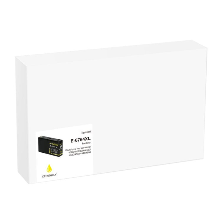 Compatible EPSON T676XL (T676XL420) Yellow Inkjet Cartridge Premium Quality - Cartouches Certifiées
