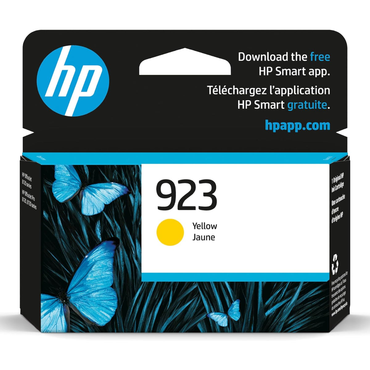 HP 923 (4K0T2LN) Yellow Original Inkjet Cartridge - Cartouches Certifiées