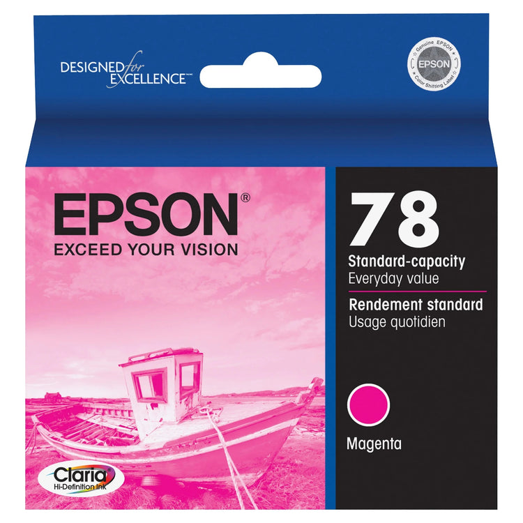 EPSON T078 (T078320) Magenta Original Inkjet Cartridge - Cartouches Certifiées