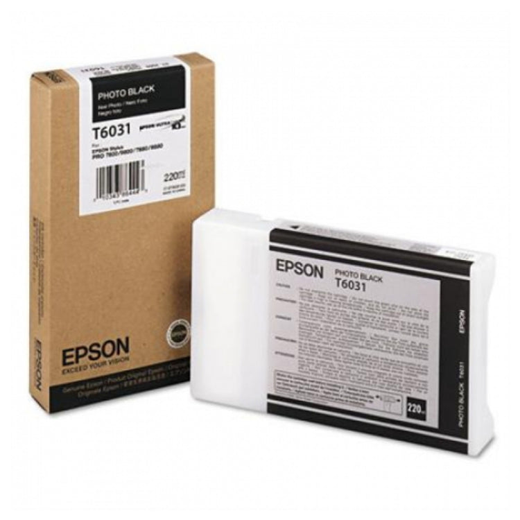 EPSON T603 (T603100) 220ml Photo black Original Inkjet Cartridge - Cartouches Certifiées