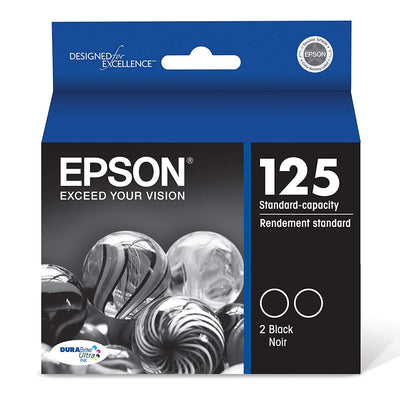 EPSON T125 (T125120-D2) Set of 2 Black Original Inkjet Cartridge - Cartouches Certifiées