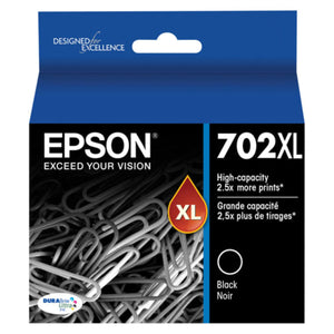 EPSON T702XL (T702XL120) Black Original Inkjet Cartridge - Cartouches Certifiées