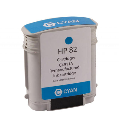 Refurbished HP 82 - 69ml (C4911A) Cyan Inkjet Cartridge - Cartouches Certifiées