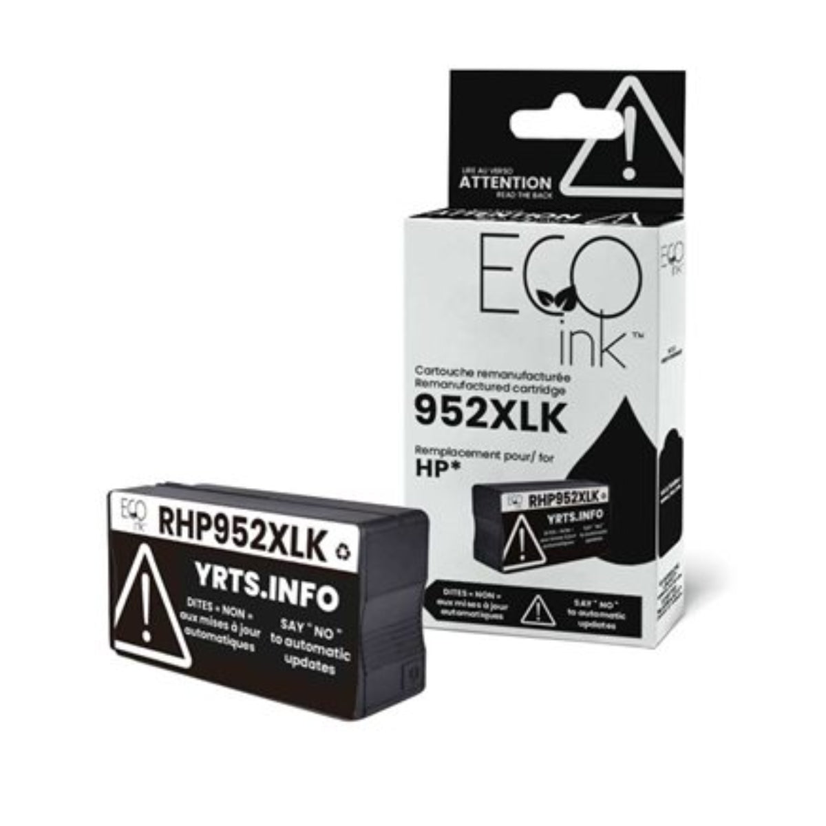 Refurbished HP 952XL (F6U19AN) Black Inkjet Cartridge - Cartouches Certifiées