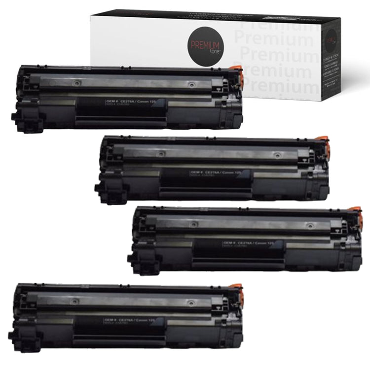 Compatible HP (78A) Set of 4 Black Toner Cartridge Premium Quality - Cartouches Certifiées