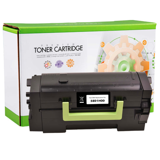 Compatible LEXMARK 58D1H00 Noir Cartouche Laser