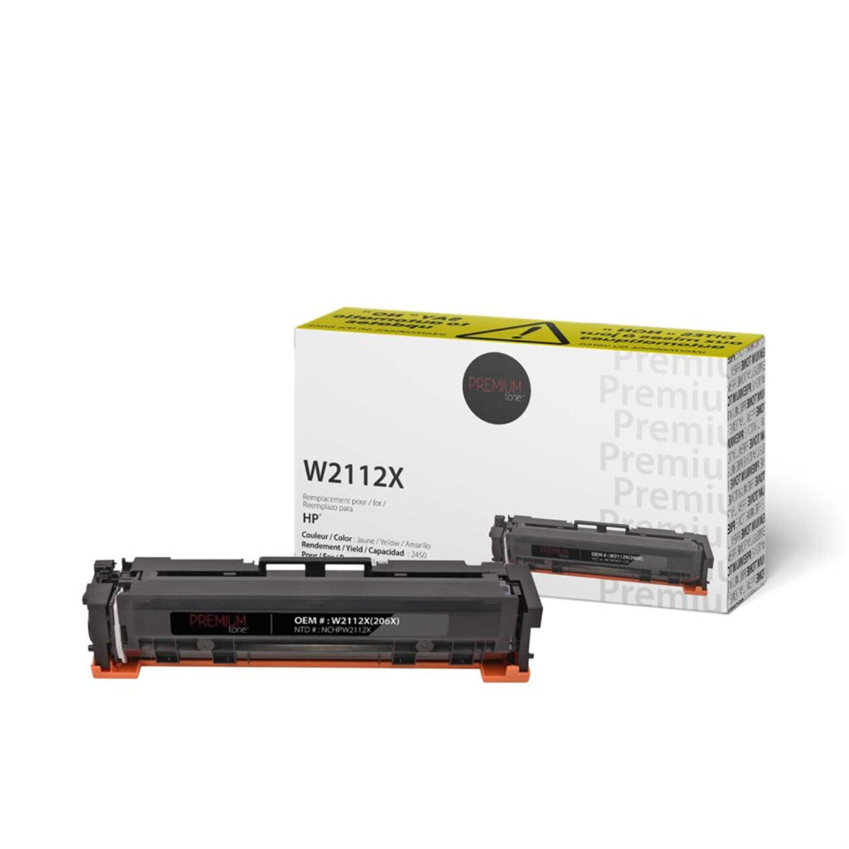 Compatible HP (215A) Yellow Toner Cartridge Premium Quality - Cartouches Certifiées