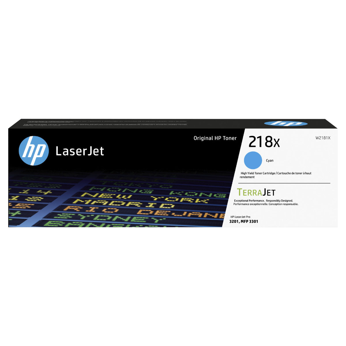 HP W2181X (218X) Cyan Original Toner Cartridge - Cartouches Certifiées