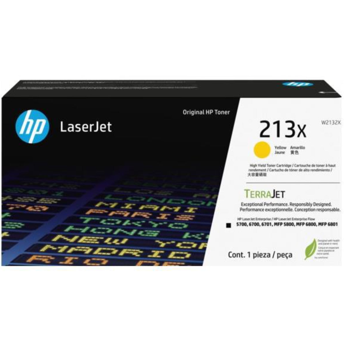 HP W2132X (213X) Yellow Original Toner Cartridge - Cartouches Certifiées