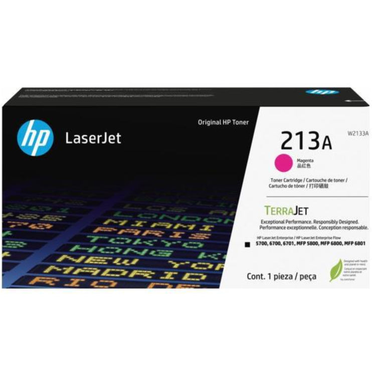HP W2133A (213A) Magenta Original Toner Cartridge - Cartouches Certifiées