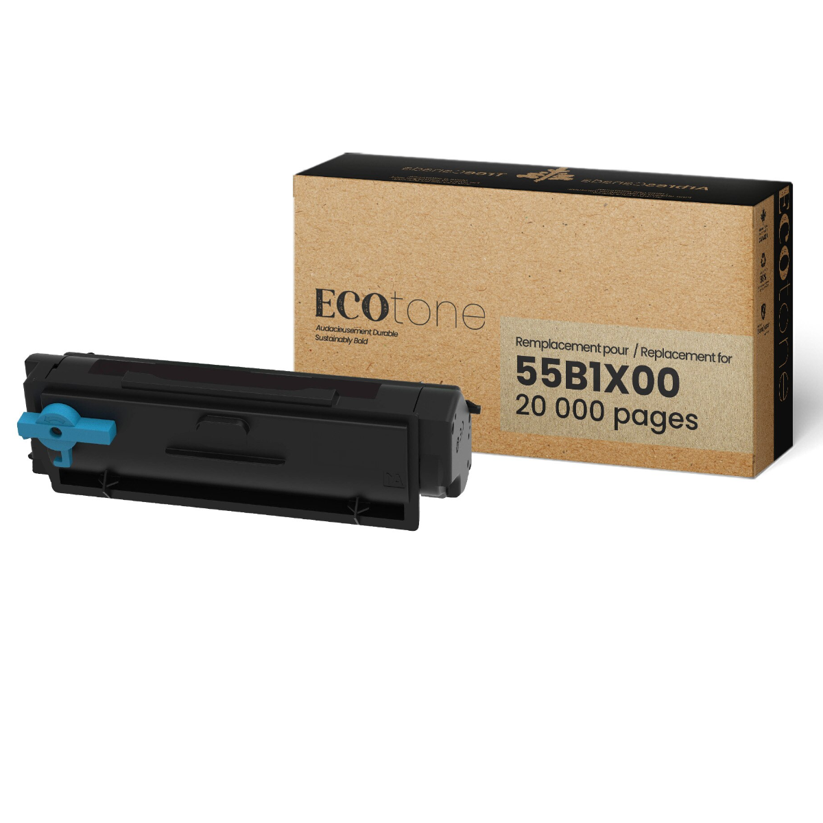 Remise à Neuf LEXMARK 55B1X00 Noir Cartouche Laser