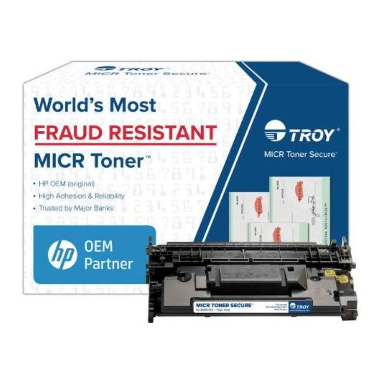 TROY HP CF289A MICR (89A, 02-81680-001, 02-81680-0E1) Black Original Secure Toner Cartridge - Cartouches Certifiées