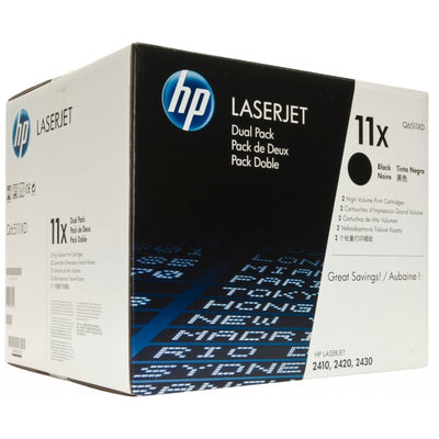 HP Q6511XD (11X) Double Pack Black Original Toner Cartridge - Cartouches Certifiées