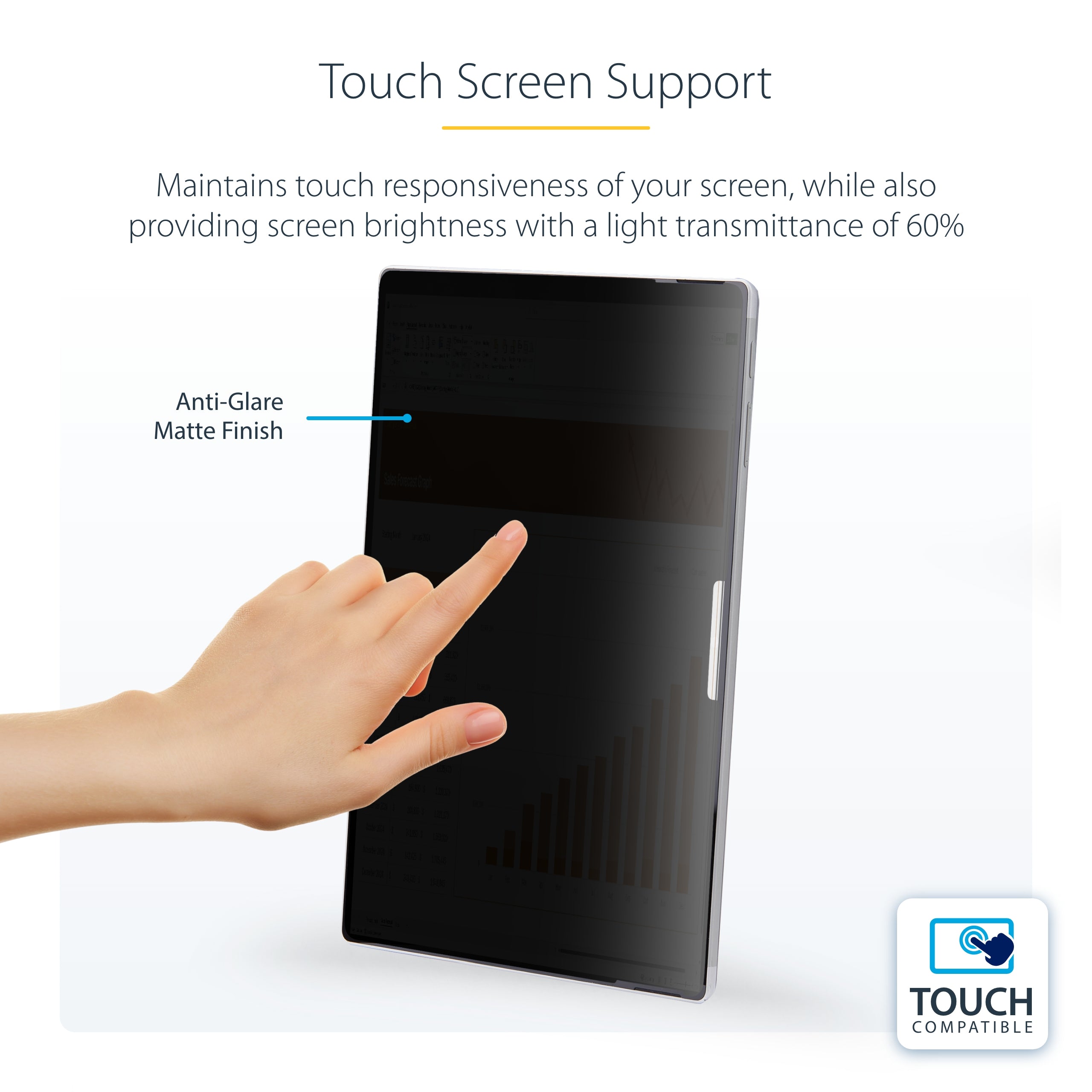 StarTech.com 13SP-PRIVACY-SCREEN filtre anti-reflets pour écran et filtre de confidentialité 33 cm (13") Ordinateur portable Filtre de confidentialité sans bords pour ordinateur - Image 13