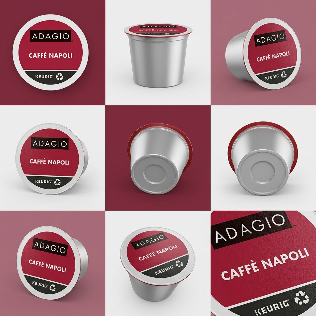 COFFEE-K CUP ADAGIO CAFFE NAPOLI DARK ROAST 24/BX - Cartouches Certifiees