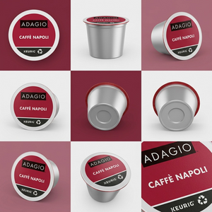 COFFEE-K CUP ADAGIO CAFFE NAPOLI DARK ROAST 24/BX - Cartouches Certifiees