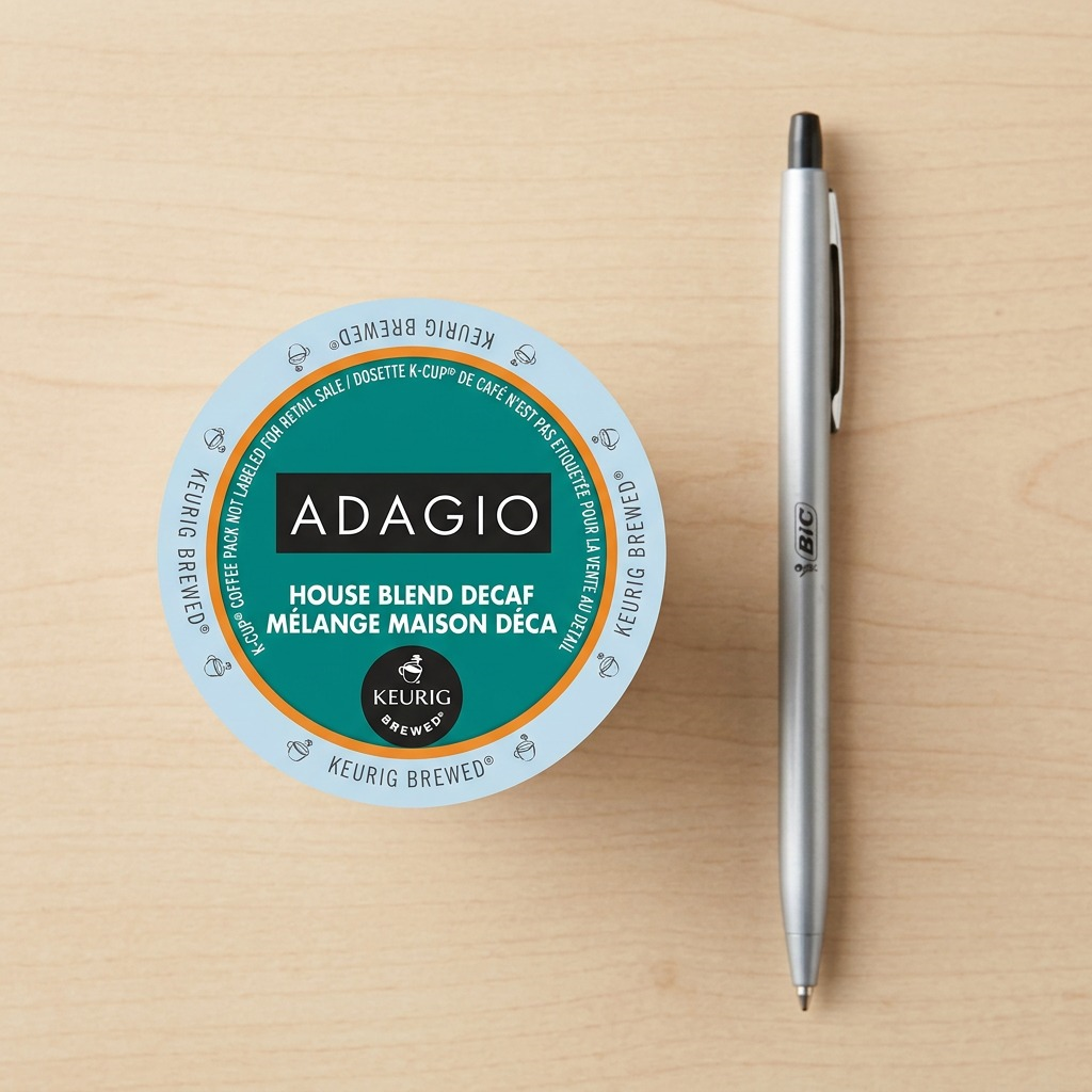 COFFEE-K CUP ADAGIO HOUSE BLEND, DECAF, MEDIUM ROAST 24/BX - Cartouches Certifiees