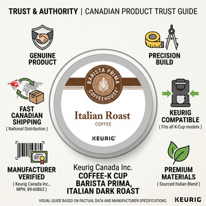 COFFEE-K CUP BARISTA PRIMA, ITALIAN DARK ROAST 24/BX - Cartouches Certifiees