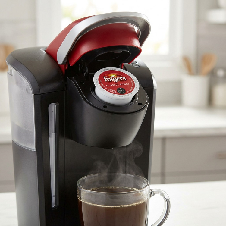 COFFEE-K CUP FOLGERS CLASSIC ROAST MEDIUM ROAST (20502) 24/BX - Cartouches Certifiees
