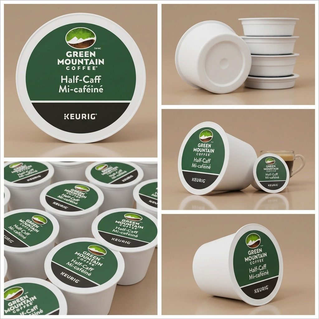 COFFEE-K CUP GREEN MOUNTAIN HALF-CAFF MEDIUM ROAST 24/BX - Cartouches Certifiees