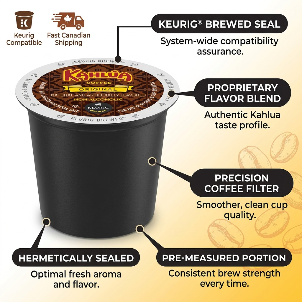 COFFEE-K CUP KAHLUA (01141) 24/BX - Cartouches Certifiees