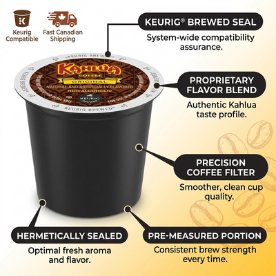 COFFEE-K CUP KAHLUA (01141) 24/BX - Cartouches Certifiees