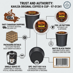 COFFEE-K CUP KAHLUA (01141) 24/BX - Cartouches Certifiees