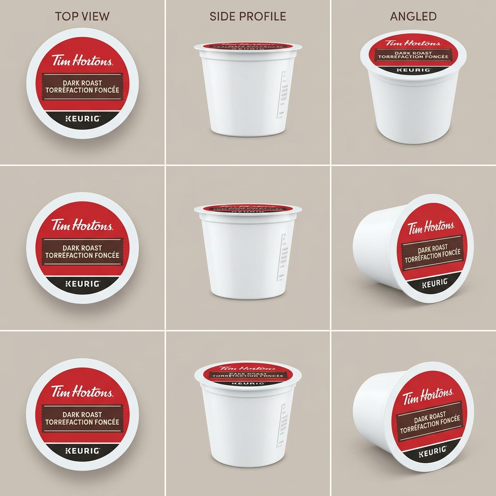 COFFEE-K CUP TIM HORTONS DARK ROAST (11307) 24/BX - Cartouches Certifiees