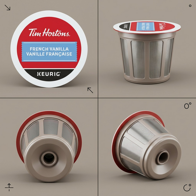 COFFEE-K CUP TIM HORTONS FRENCH VANILLA-13114 24/BX - Cartouches Certifiees