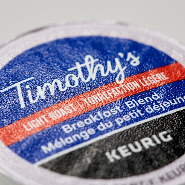 COFFEE-K CUP TIMOTHY'S BREAKFAST BLEND LIGHT ROAST-06771 24/BX - Cartouches Certifiees