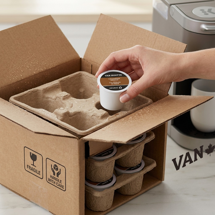 COFFEE-K CUP VAN HOUTTE COLOMBIAN MEDIUM (33717) 24/BX - Cartouches Certifiees