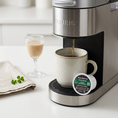 COFFEE-K CUP VAN HOUTTE IRISH CREAM LIGHT ROAST (51713) 24/BX - Cartouches Certifiees