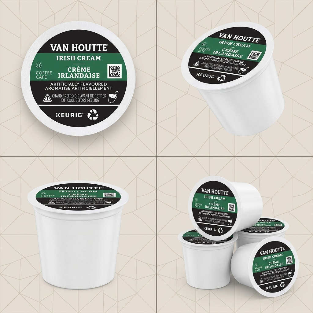 COFFEE-K CUP VAN HOUTTE IRISH CREAM LIGHT ROAST (51713) 24/BX - Cartouches Certifiees
