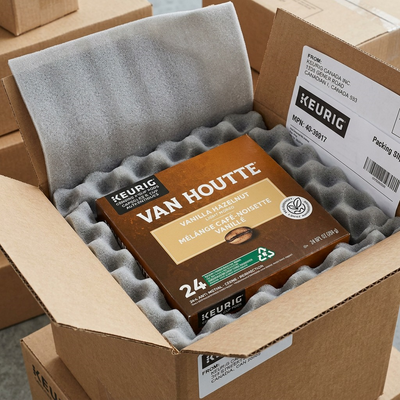 COFFEE-K CUP VAN HOUTTE VANILLA HAZELNUT LIGHT ROAST-39717 24/BX - Cartouches Certifiees